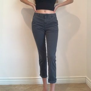 Gray trousers